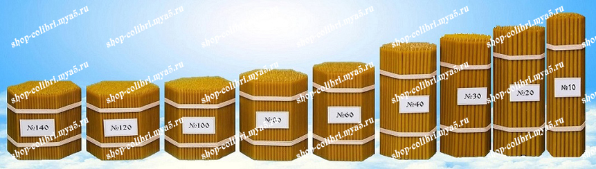 Свечи восковые церковные